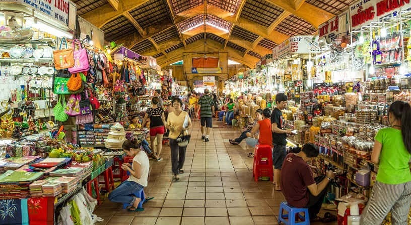 Inside Ben Thanh market